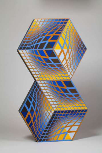 Victor_Vasarely_hand_painted_acrylic_on_wood_sculpture_collection_Kunstconsult_l